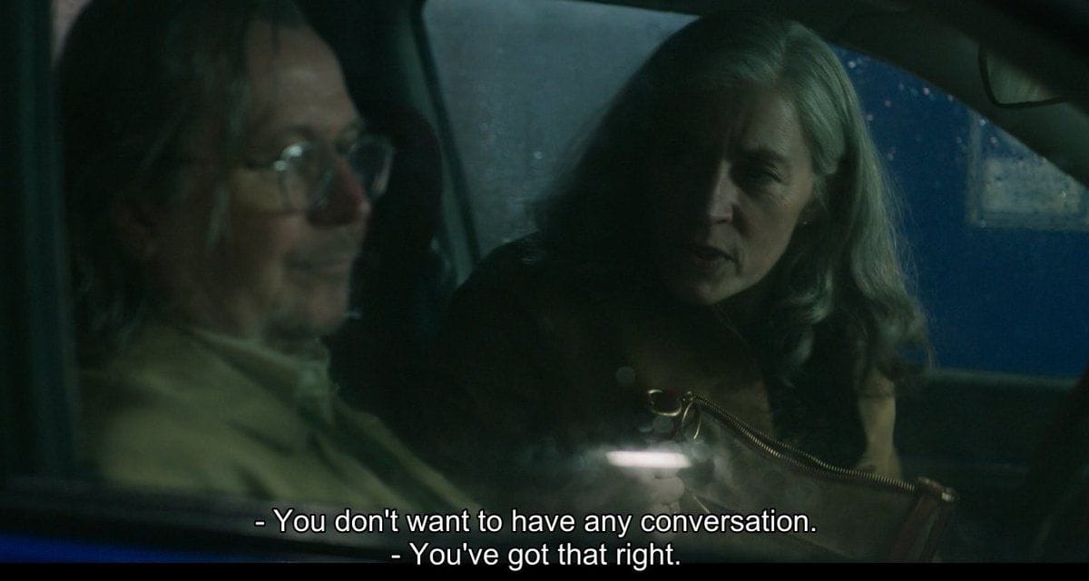Jackson Lamb and Catherine Standish from Slow Horses having a conversation in the car.